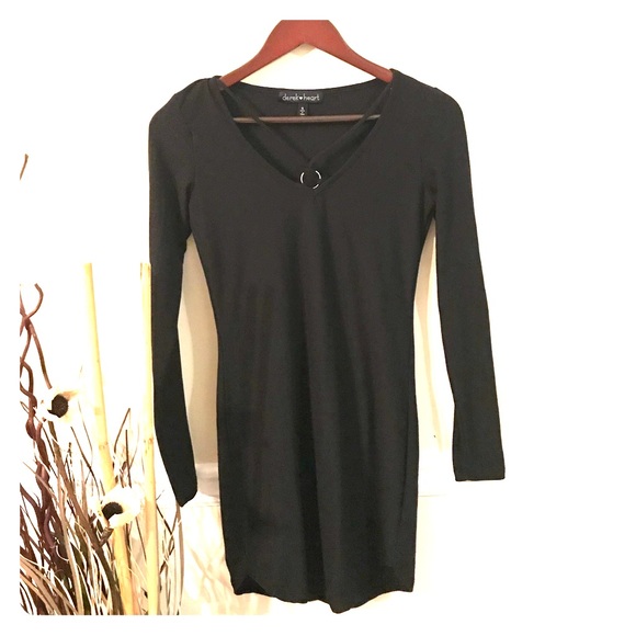 derek heart black dress